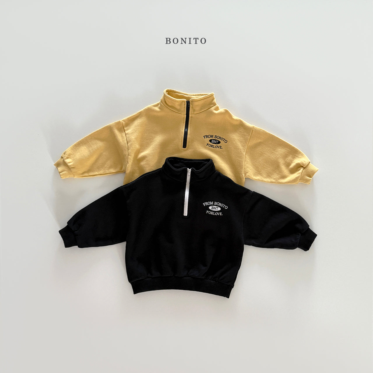 "From" Half Zip-up Sweatshirt