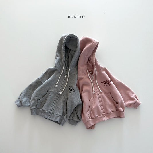 "From Bonito" Hoodie Zip-up Jacket