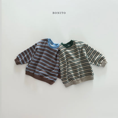 Stripe Color Sweatshirt