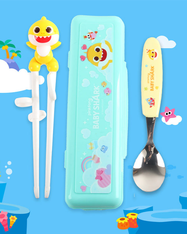 Pinkfong Spoon/Chopsticks/Case Set