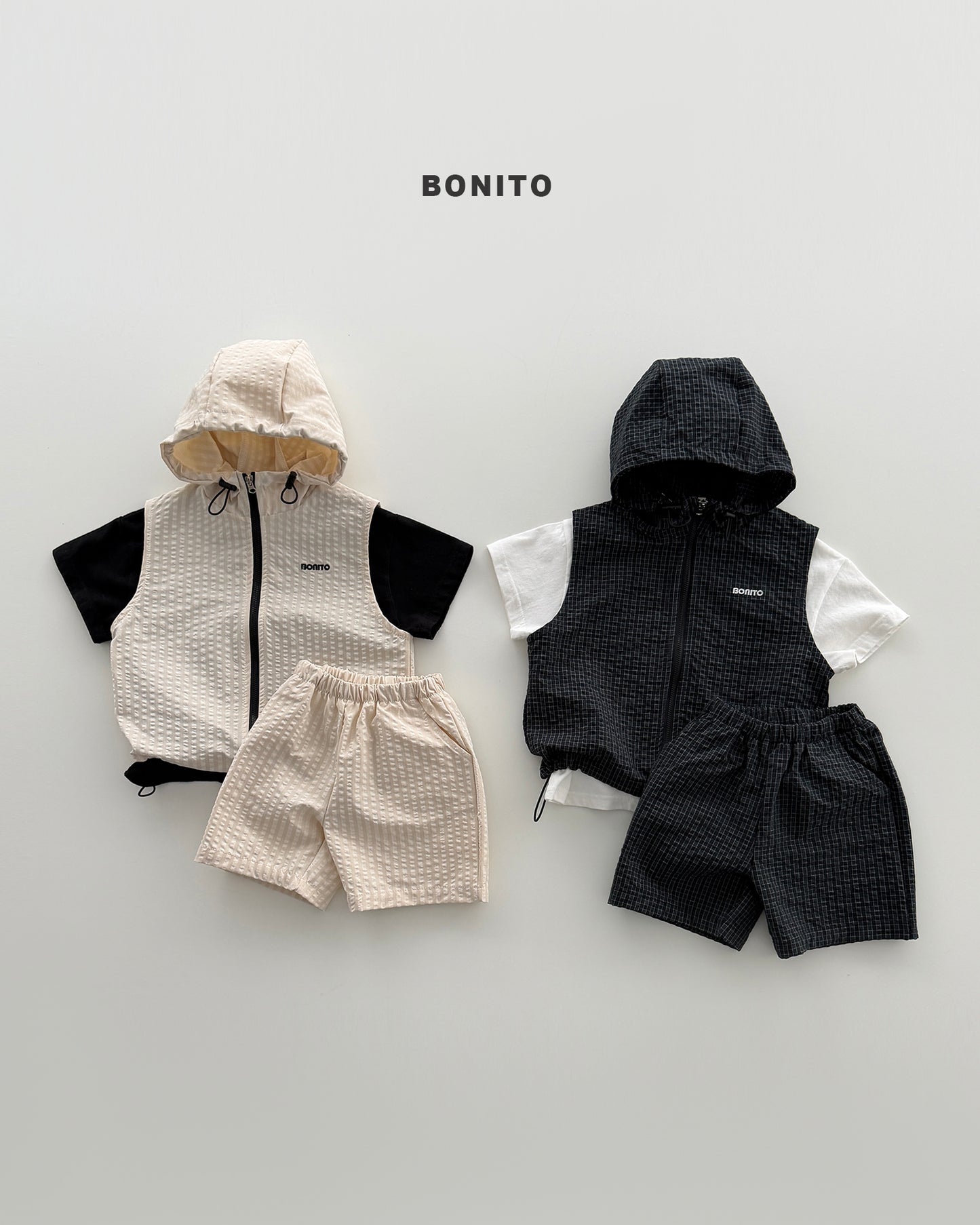 Zip-Up Vest Set