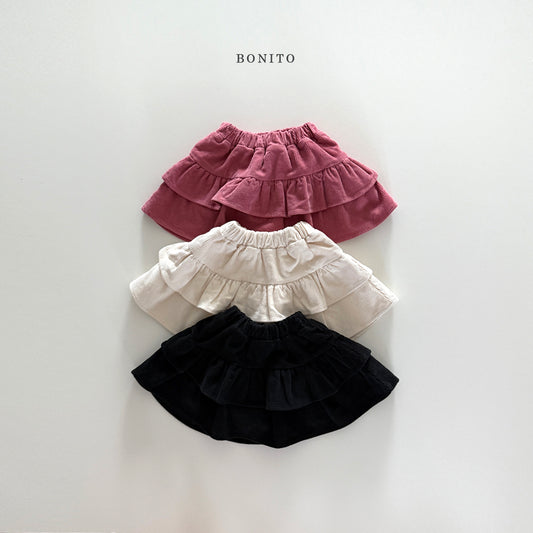 Corduroy Tiered Skirt