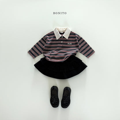 Corduroy Tiered Skirt