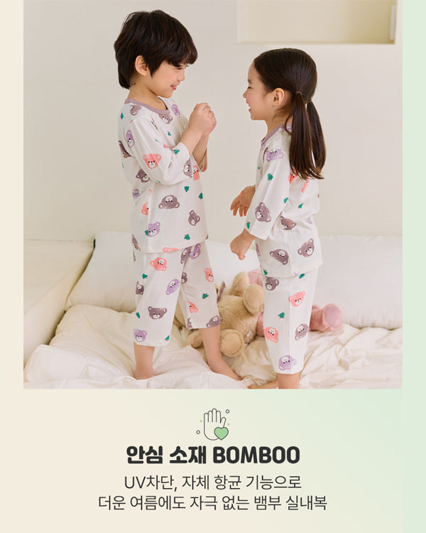 Soft Bear 3/4 Sleeve Bamboo PJ Set