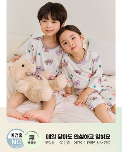 Soft Bear 3/4 Sleeve Bamboo PJ Set