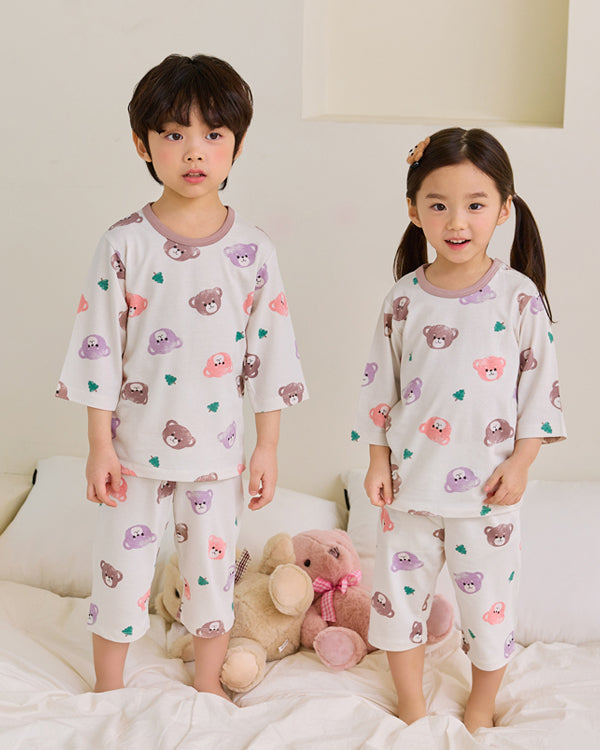 Soft Bear 3/4 Sleeve Bamboo PJ Set