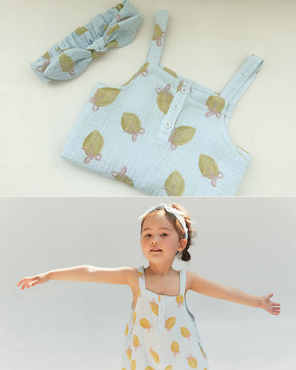 Gauze Lemon Summer Suit