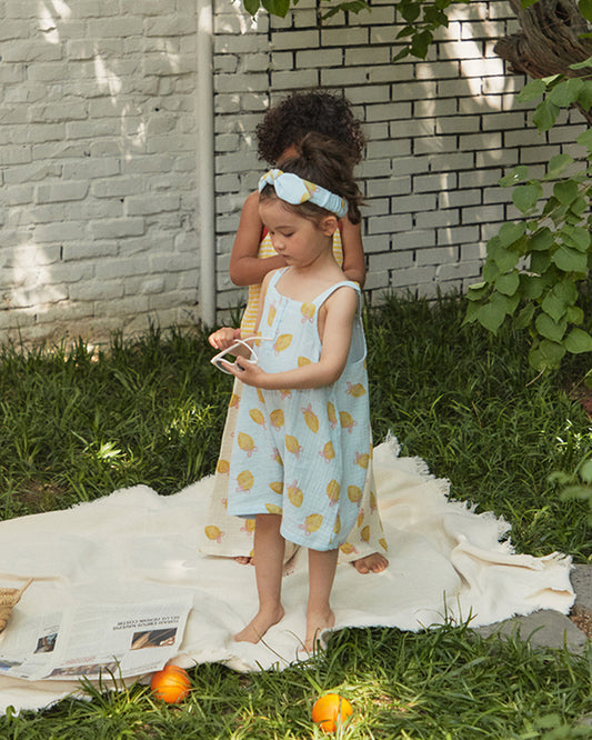 Gauze Lemon Summer Suit