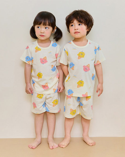 Ice Cream Short Sleeve Bamboo PJ Set