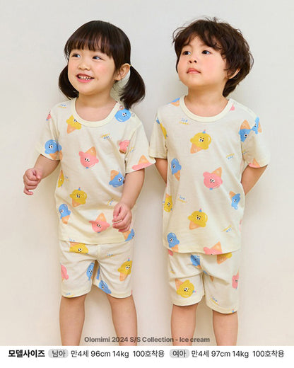 Ice Cream Short Sleeve Bamboo PJ Set