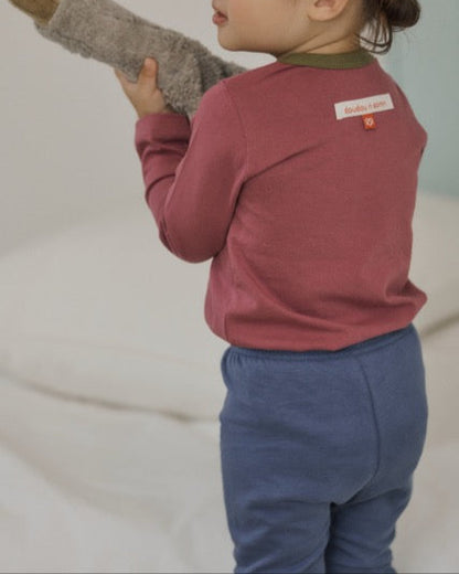 25 Supima Color Block Loungewear Set