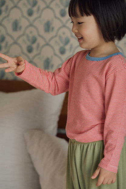 Cotton Modal Stripe Lounge Wear (26 Spring)