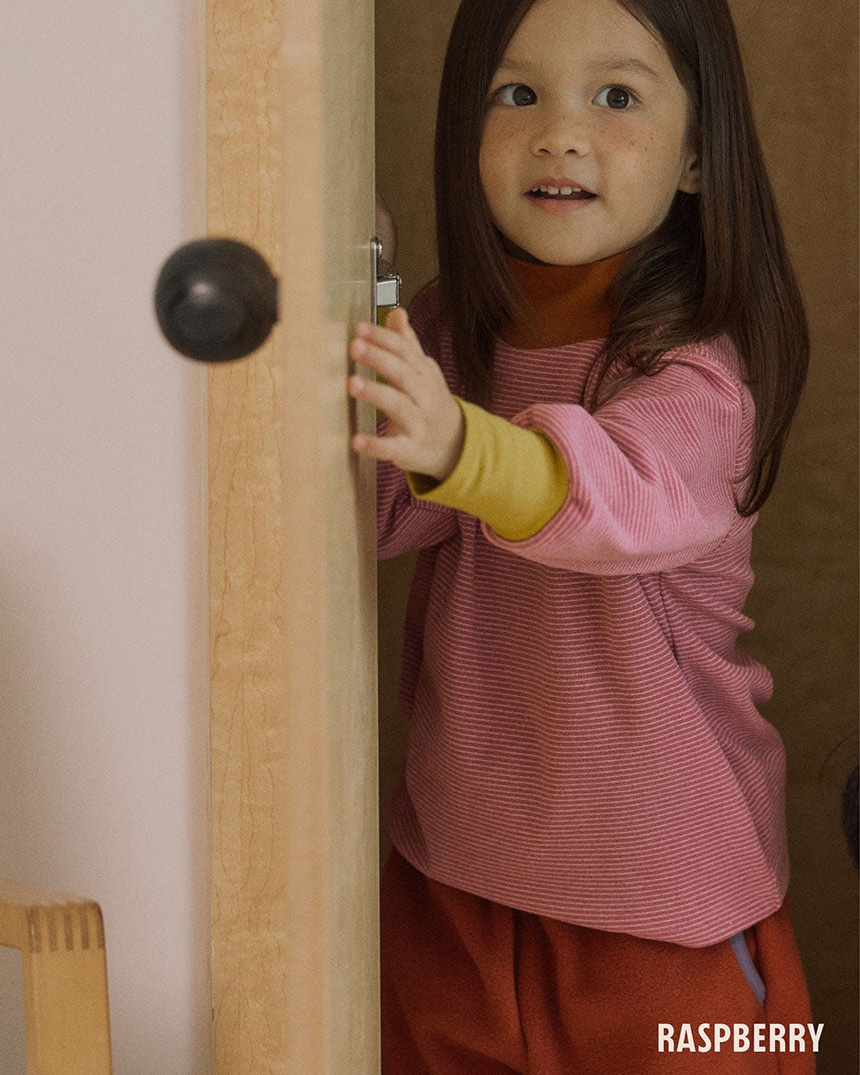 Layered Stripe Turtleneck T-shirt