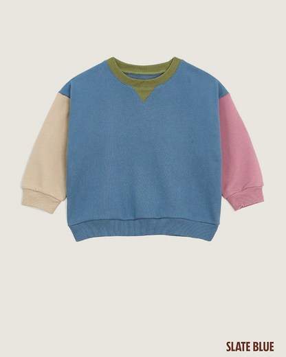 26 Fall Color Block Sweatshirt