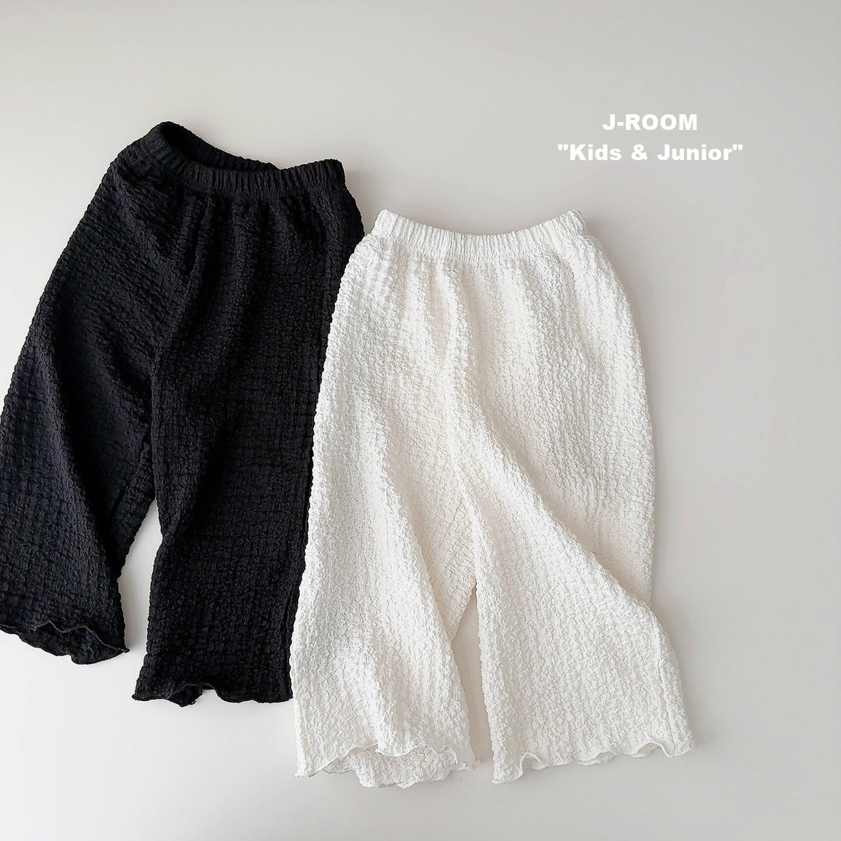 Textured Wide Pants