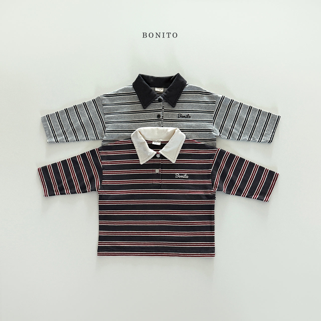 Stripe Collared T-shirt