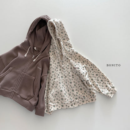 Waffle Zip-up Hoodie