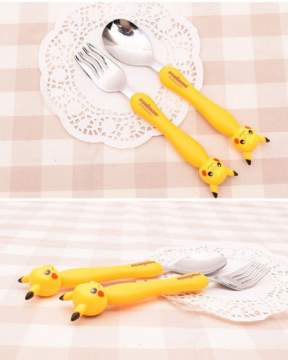 POKEMON Pikachu Spoon/Fork Set