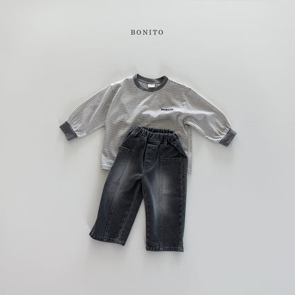 Stripe Shibori T-shirt