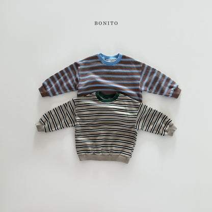 Stripe Color Sweatshirt