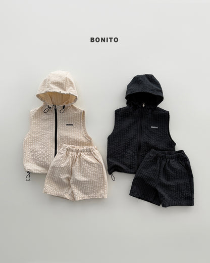 Zip-Up Vest Set