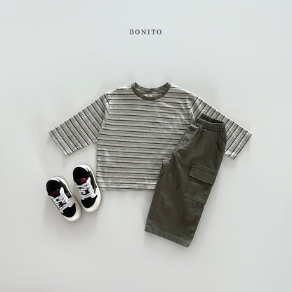 Tone Stripe T-shirt