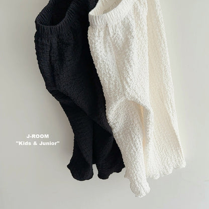 Textured Wide Pants