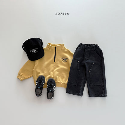 "From" Half Zip-up Sweatshirt