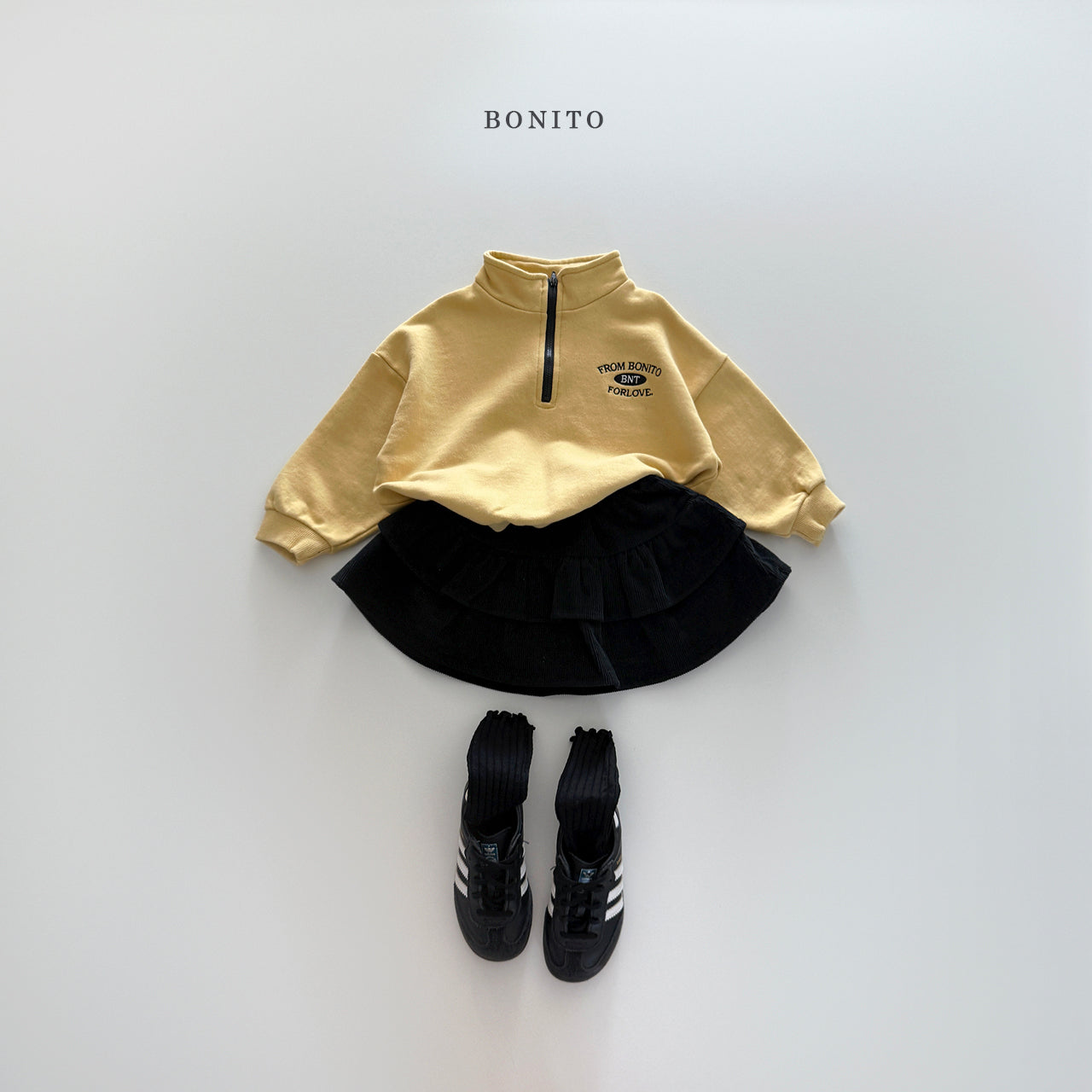 "From" Half Zip-up Sweatshirt