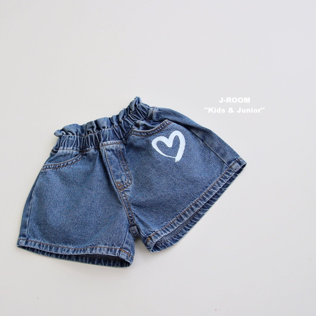 Heart Denim Short