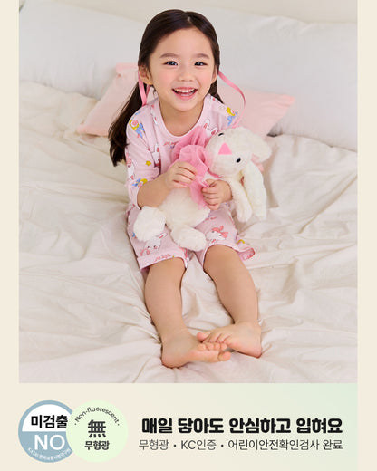 Magic Rabbit 3/4 Sleeve Jacquard PJ Set