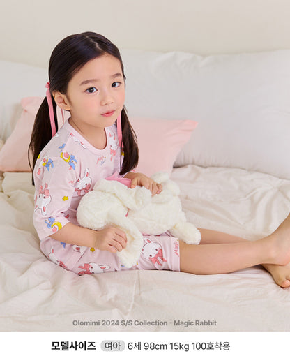 Magic Rabbit 3/4 Sleeve Jacquard PJ Set