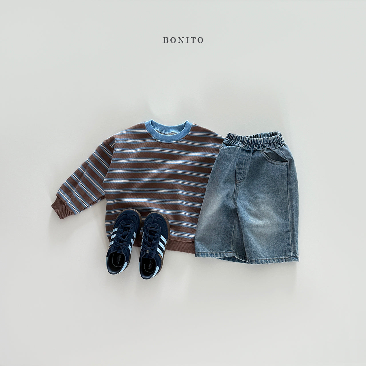 Stripe Color Sweatshirt