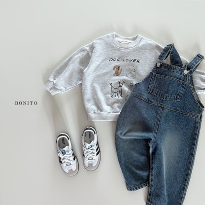 Denim Flower Overall