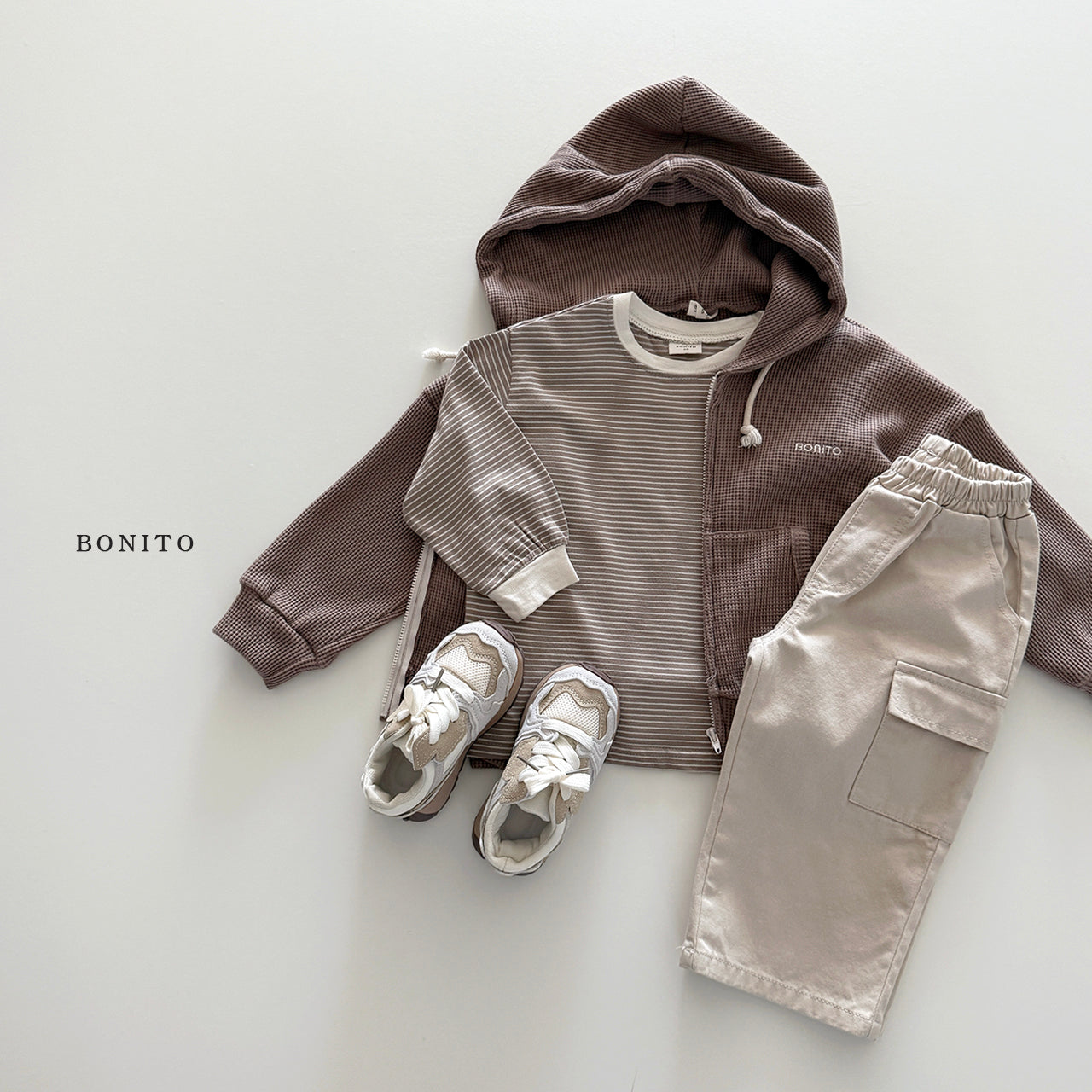 Waffle Zip-up Hoodie