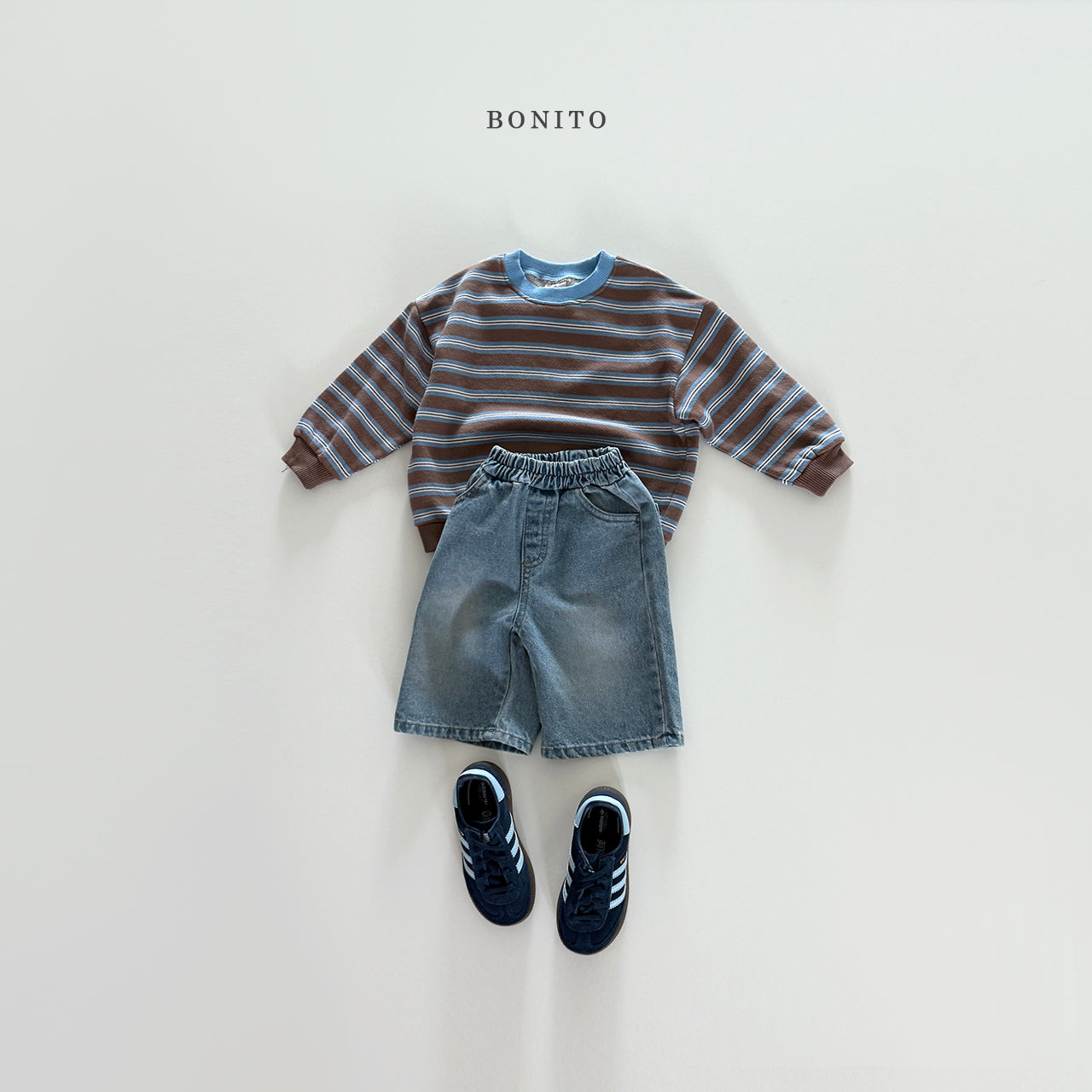 Stripe Color Sweatshirt