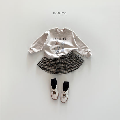 Check Tiered Skirt