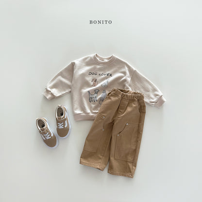 Point Big Pocket Denim Pants