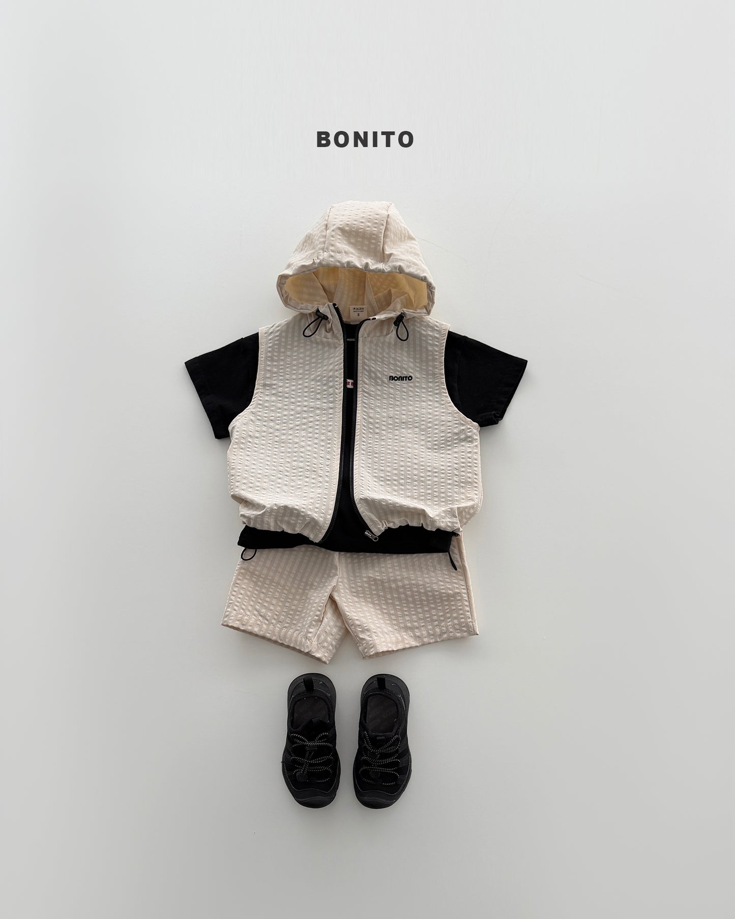 Zip-Up Vest Set