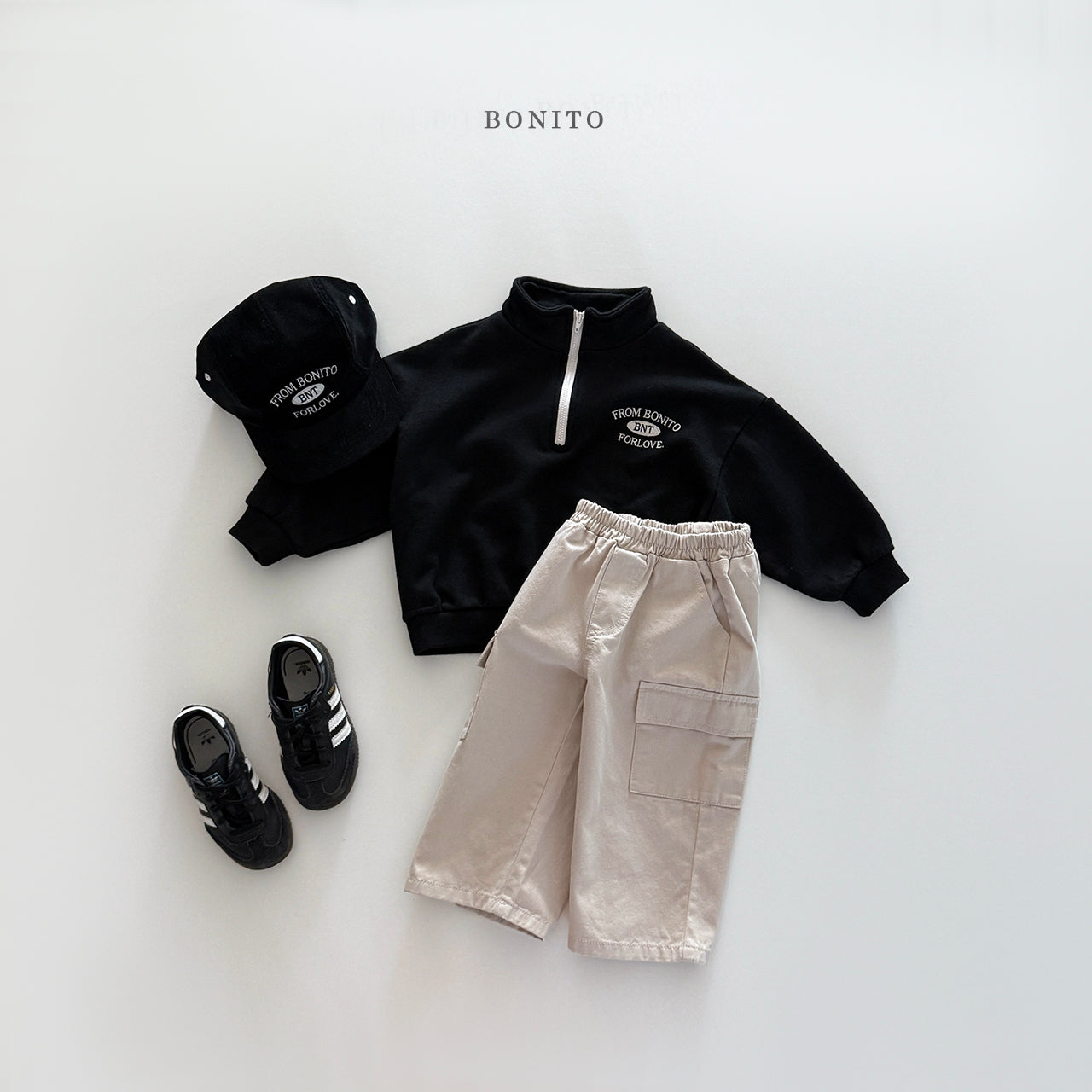 "From" Half Zip-up Sweatshirt