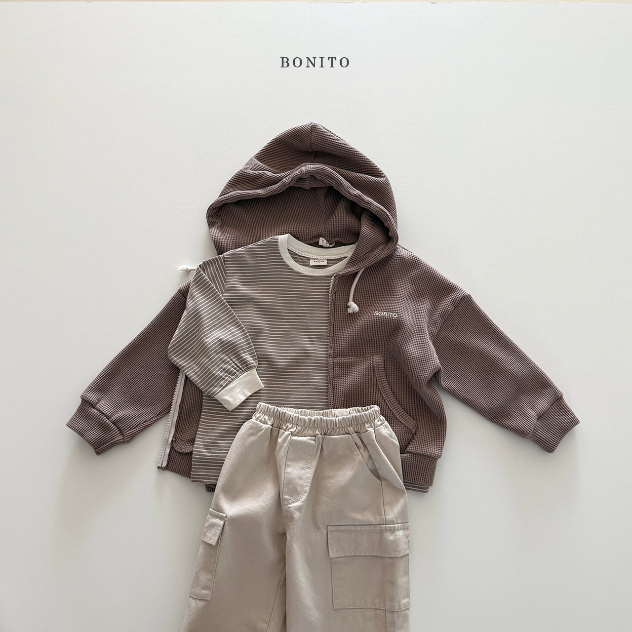 Waffle Zip-up Hoodie