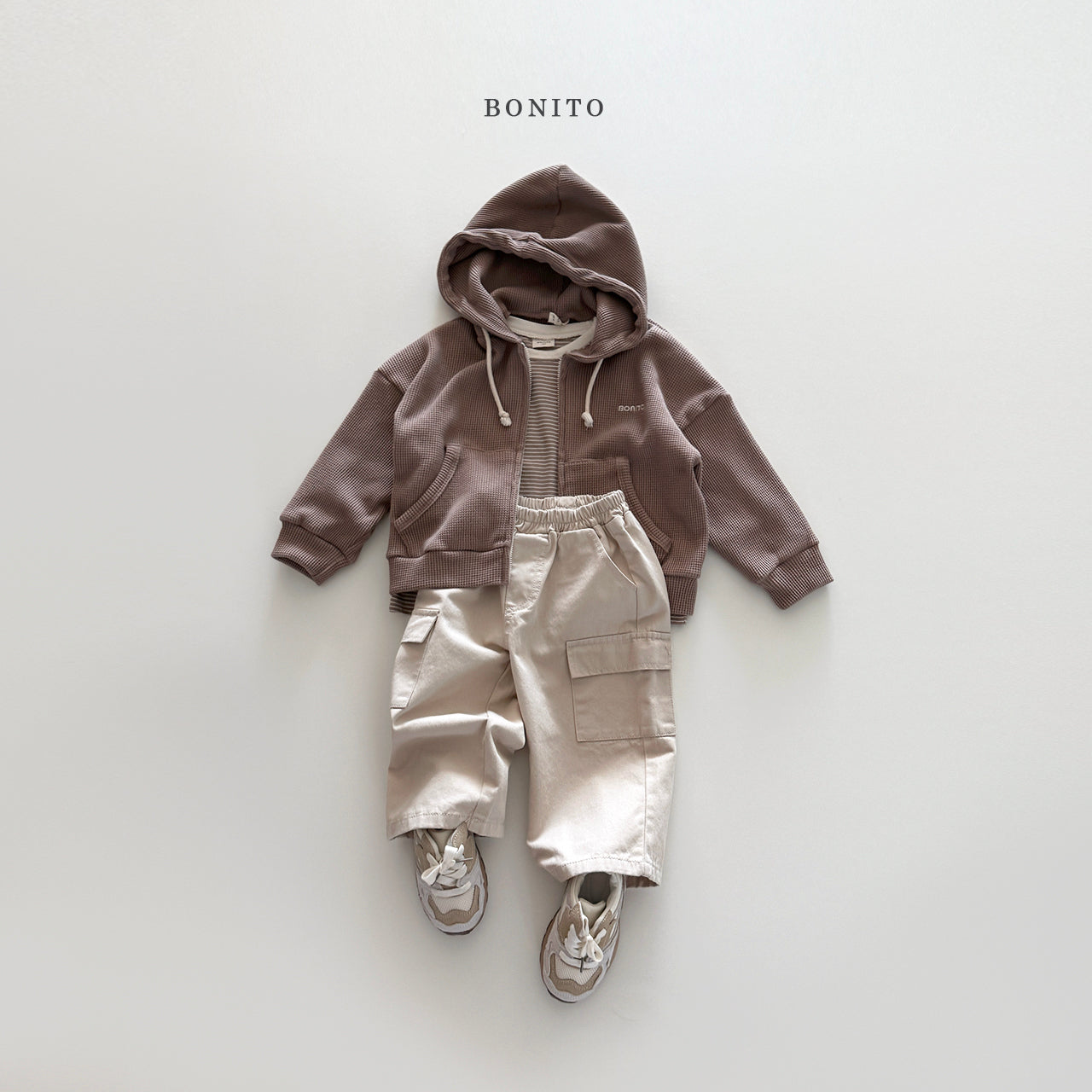 Waffle Zip-up Hoodie