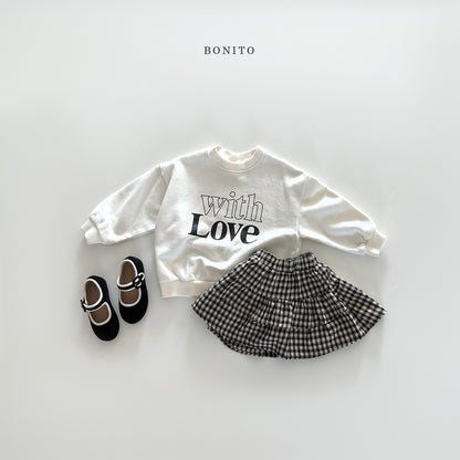 Check Tiered Skirt