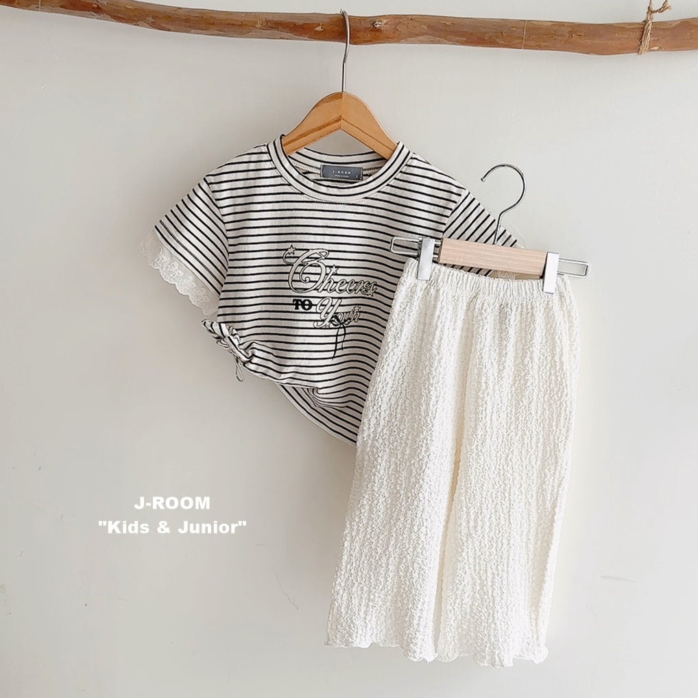 Textured Wide Pants