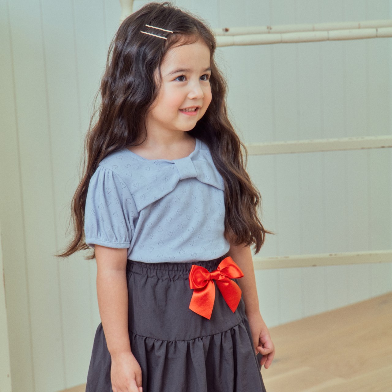 Ribbon Eyelet Shirt