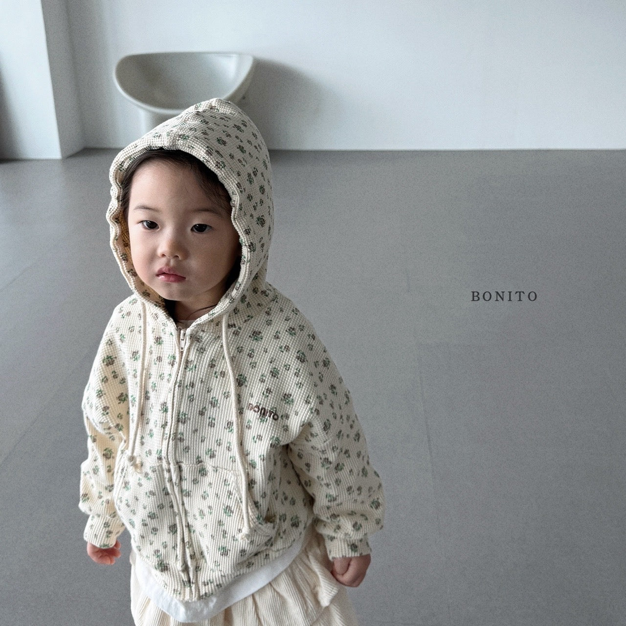Waffle Zip-up Hoodie