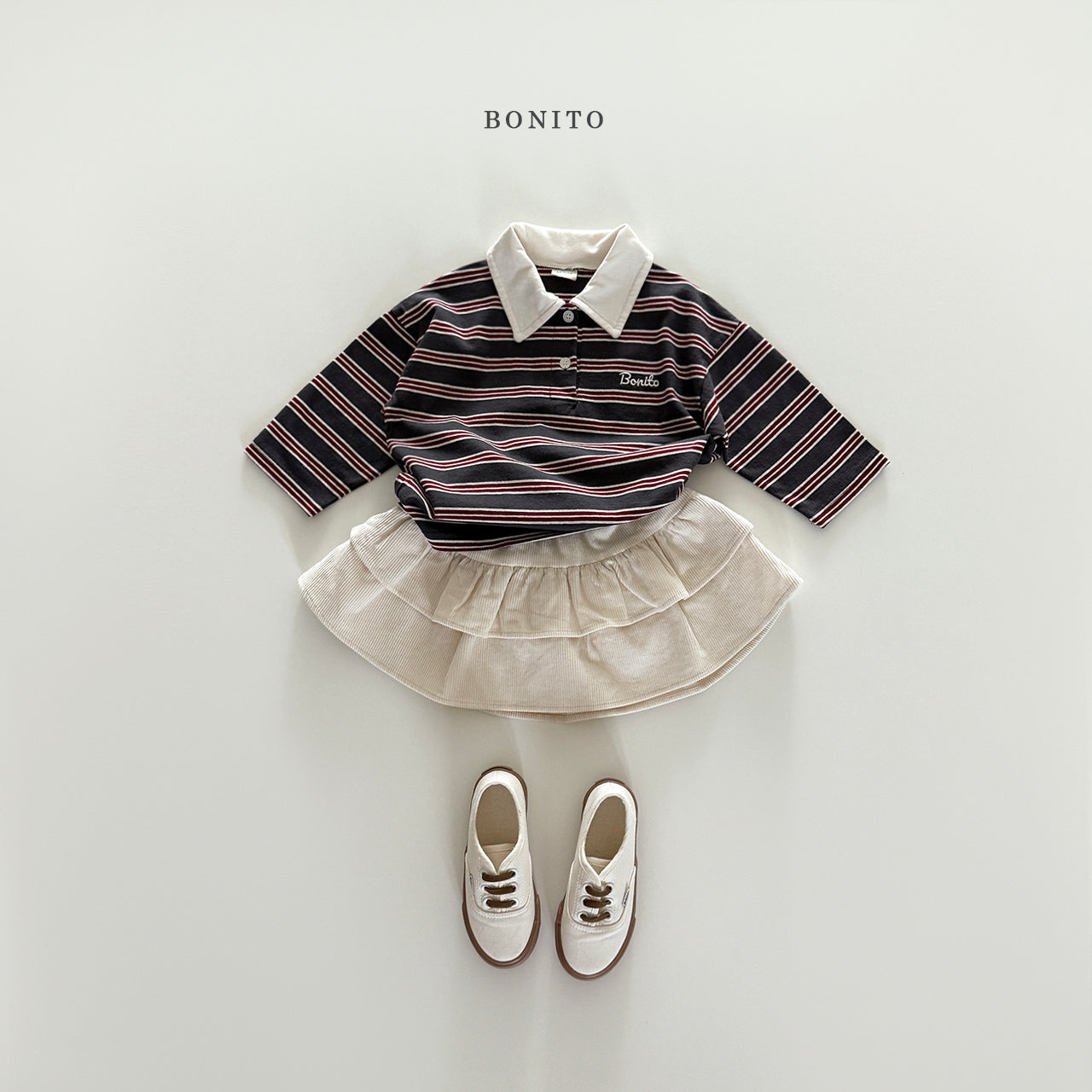 Stripe Collared T-shirt