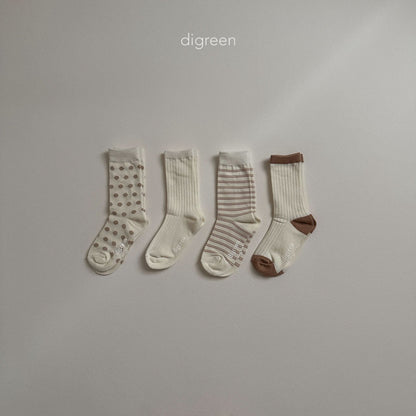 Together Socks Cream (4pcs)