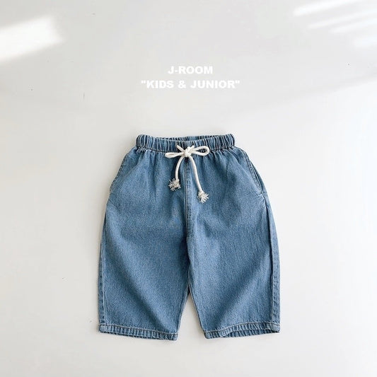 String Denim Pants