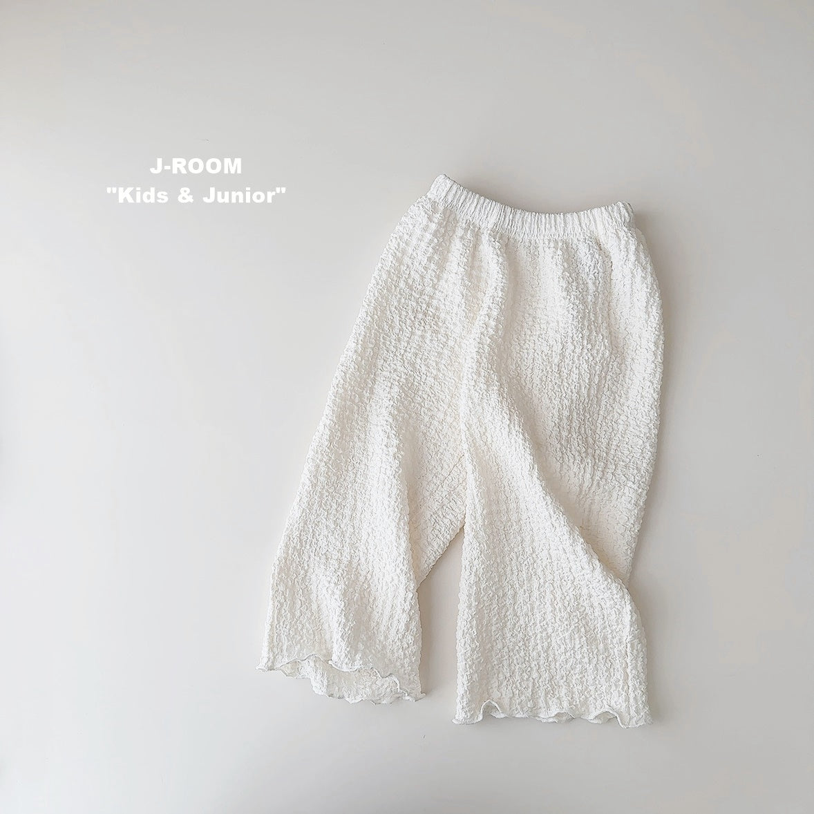 Textured Wide Pants